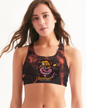 Gaimland Apparel Elevated Ambition " BEAR LOGO " Female's Collection-Women's Seamless Sports Bra- (KC)